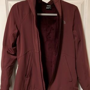 The North Face women's fleece lined waterproof hooded jacket